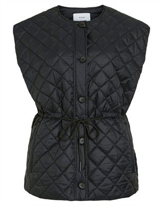 VIBenji Quilted Vest - Black Beauty
